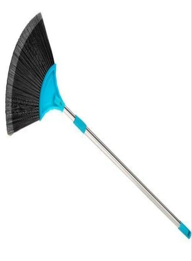 BIG CART مكنسة بيج كارت ويب بلاستر لإزالة خيوط العنكبوت [5 أقدام، عبوة من قطعة واحدة] مكنسة تلسكوبية بعصا طويلة من الفولاذ المقاوم للصدأ وفرشاة بمقبض قابل للتمديد لتنظيف خيوط العنكبوت للاستخدام المنزلي والخارجي والصناعي - متعددة الألوان - Image 2